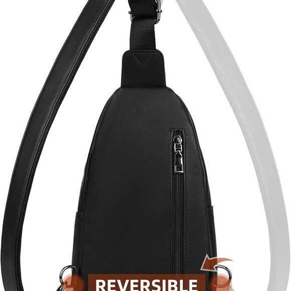 Sling Bag for Women - Crossbody Bags Fanny Pack with Vegan Leather - Adjustable - Picture 5 of 7